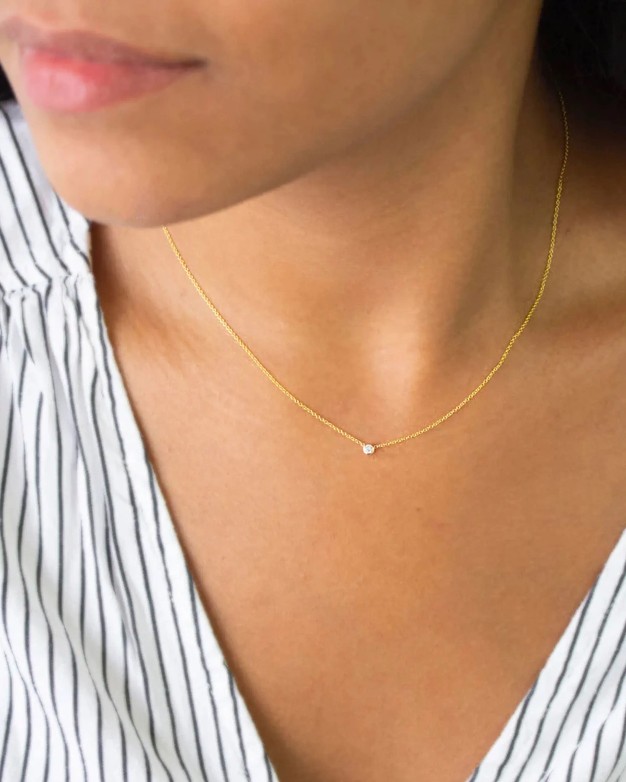 16 Inch Diamond Layering Necklace