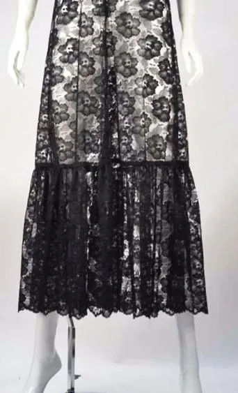 1970s Biba Sheer Lace Dress