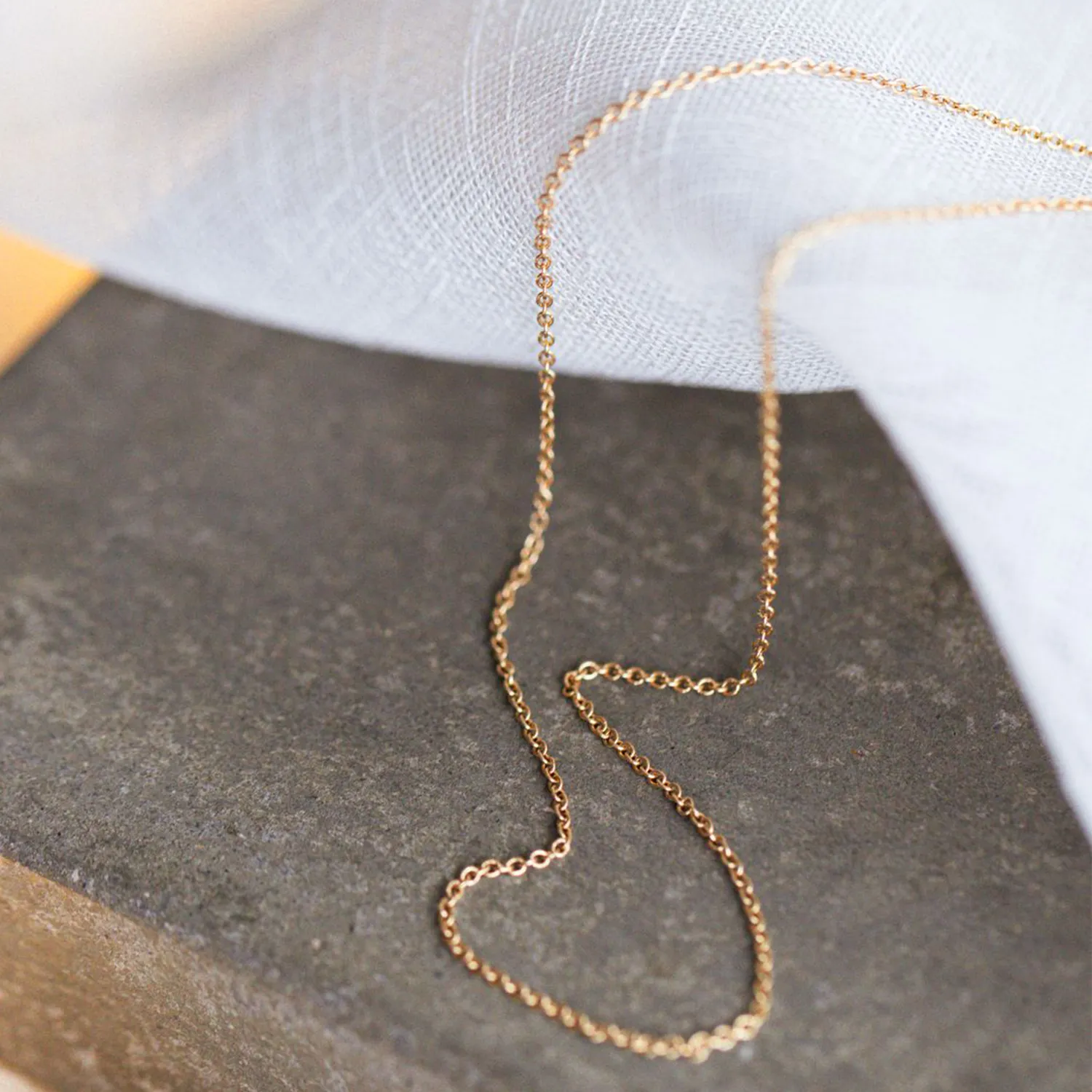 1mm Cable Chain Necklace