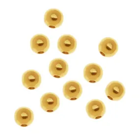 22K Gold Plated Round Beads 2.5mm (1000 pcs)