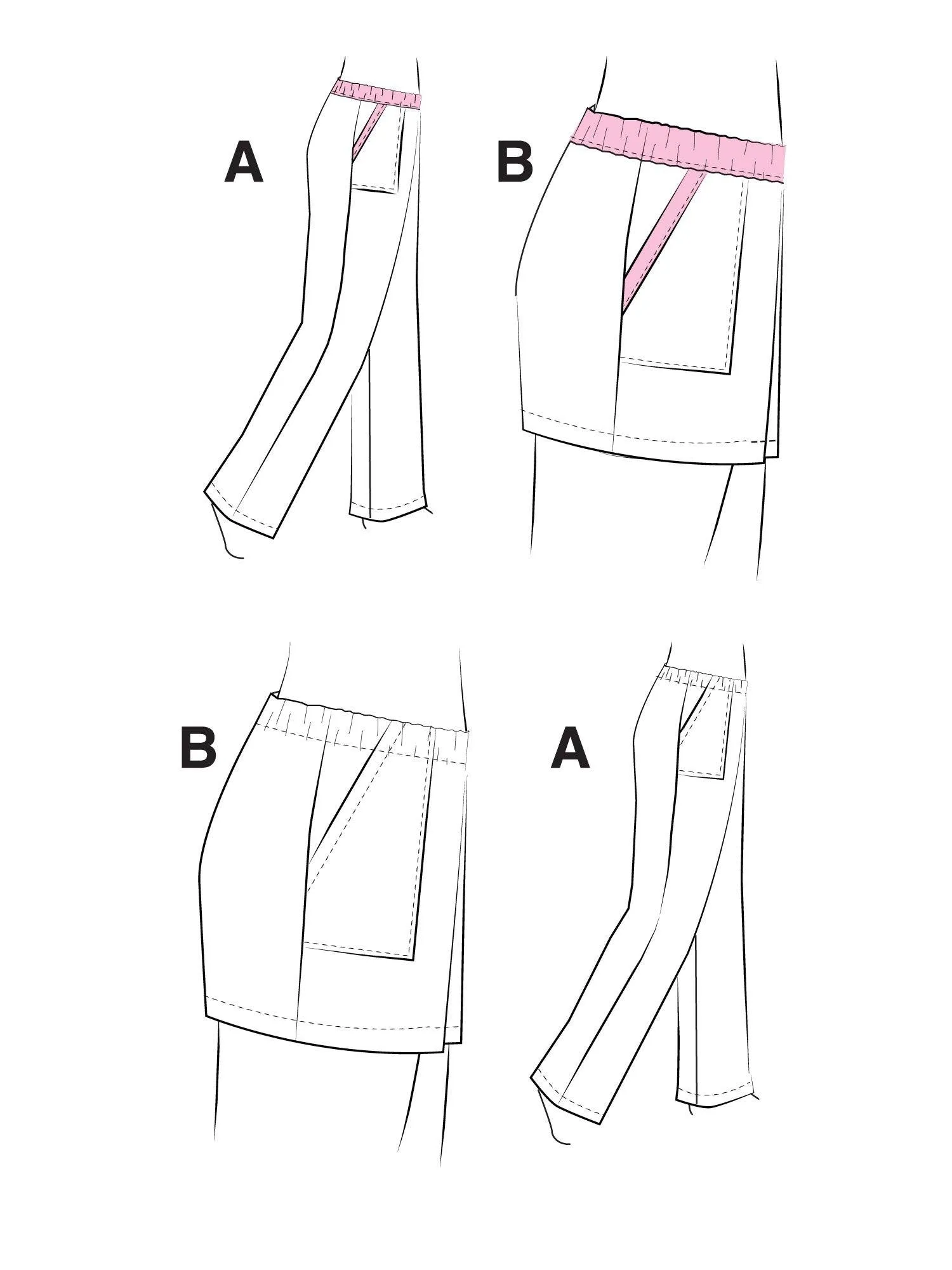 3243 // Pull-on Pants and Shorts