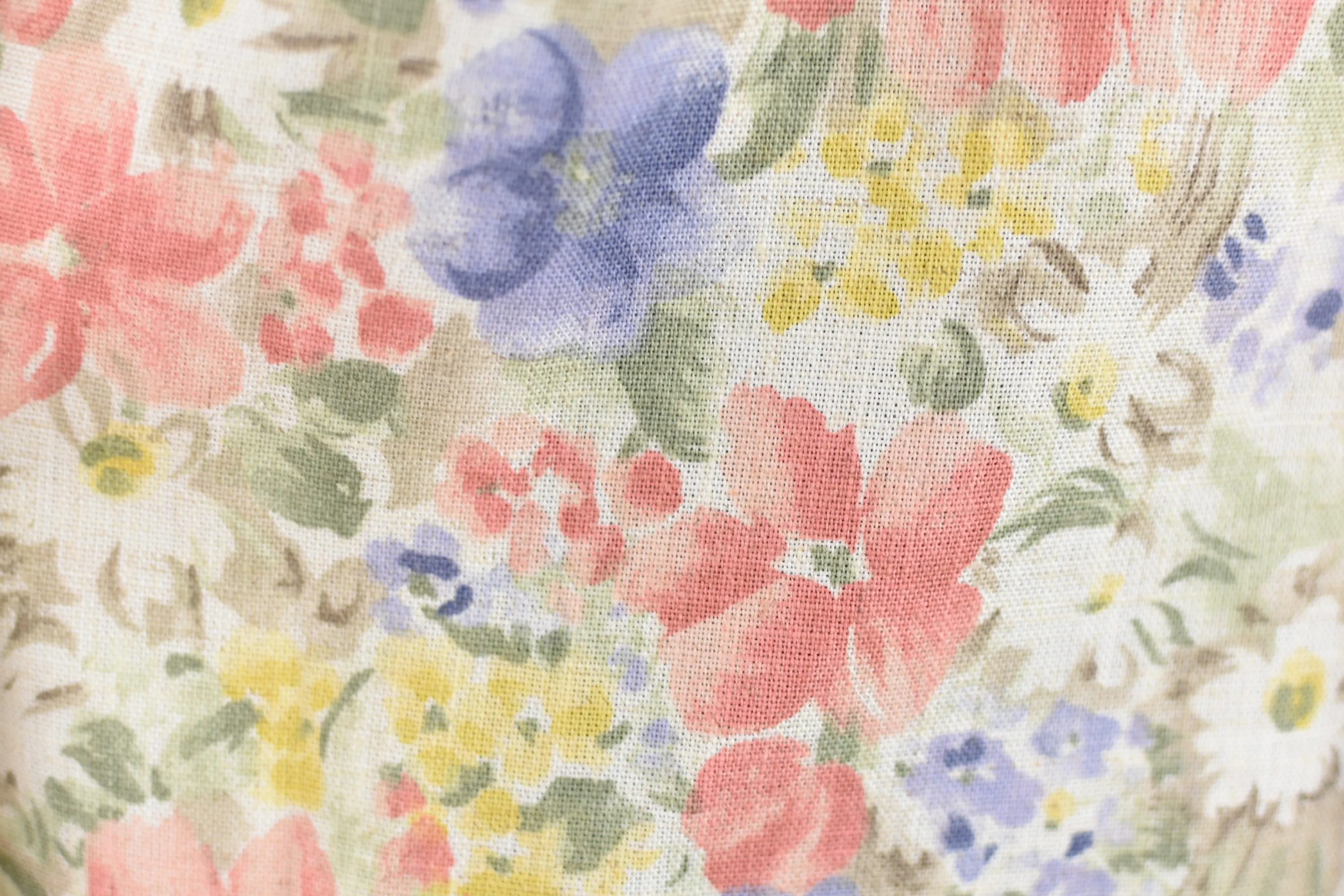 80s Pastel Romantic Floral Print Blazer Medium