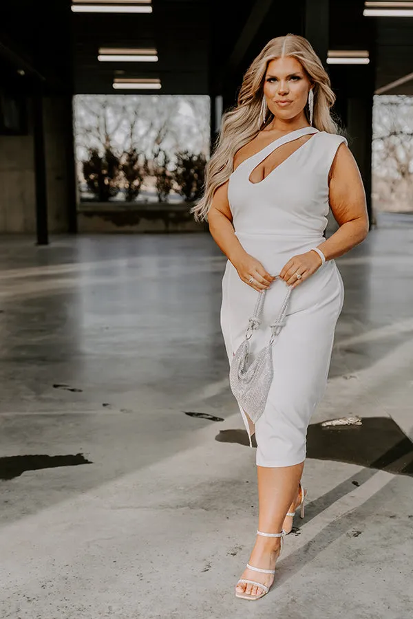 Absolutely Elegant One Shoulder Midi Curves