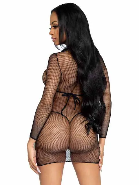 Anything But Basic Fishnet Dress