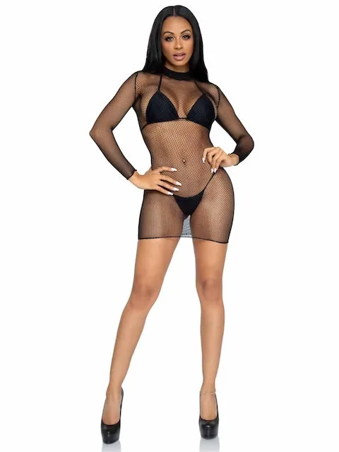 Anything But Basic Fishnet Dress