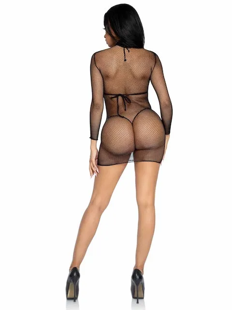 Anything But Basic Fishnet Dress