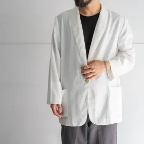 around 1990s white color poly × rayon tailored jacket