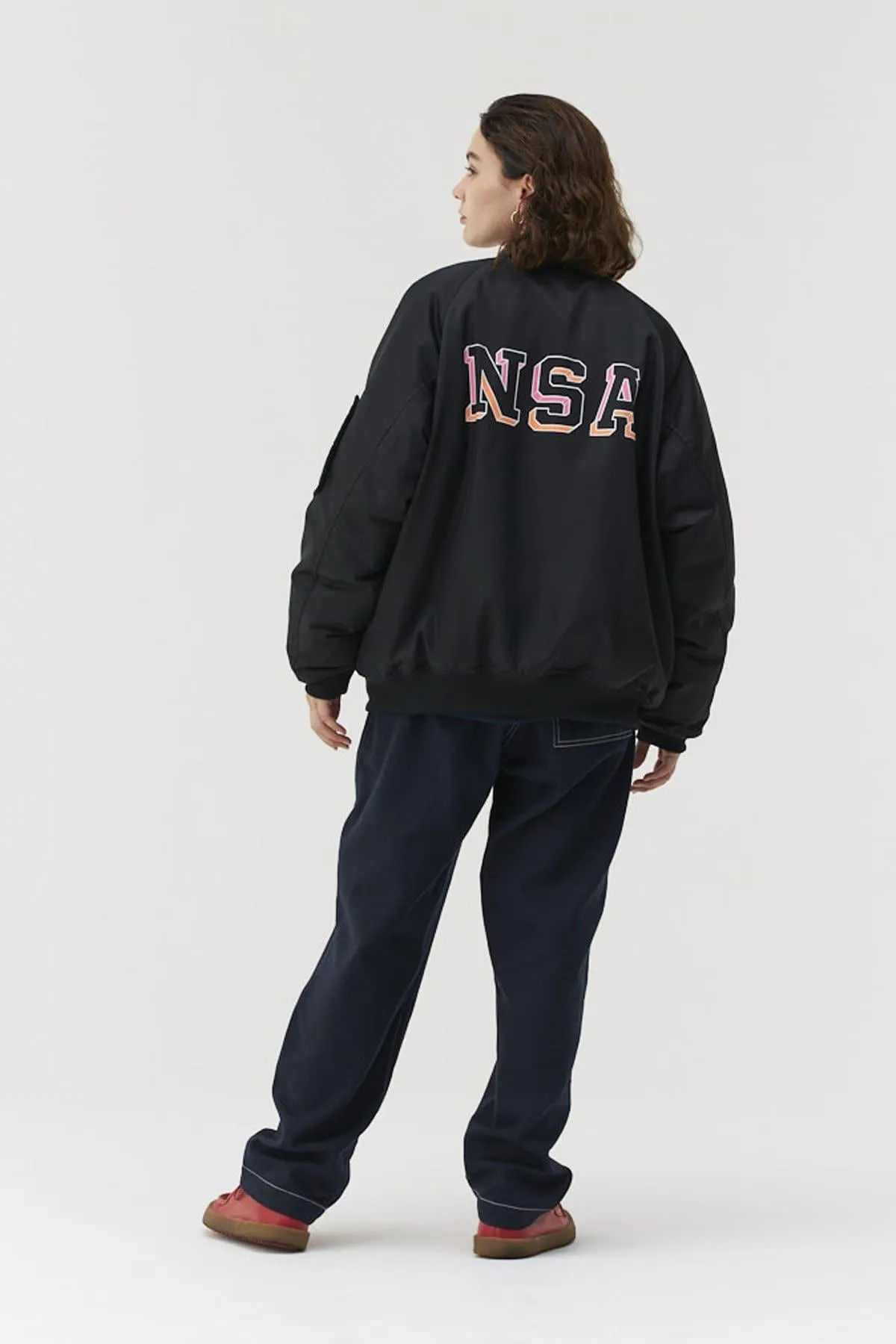 Back Logo Bomber Jacket