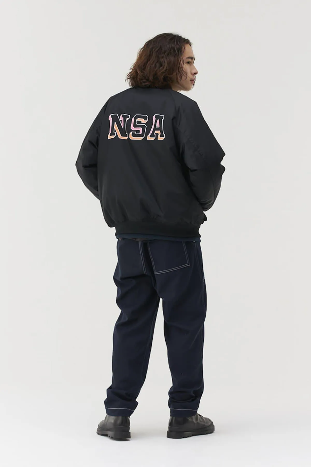 Back Logo Bomber Jacket