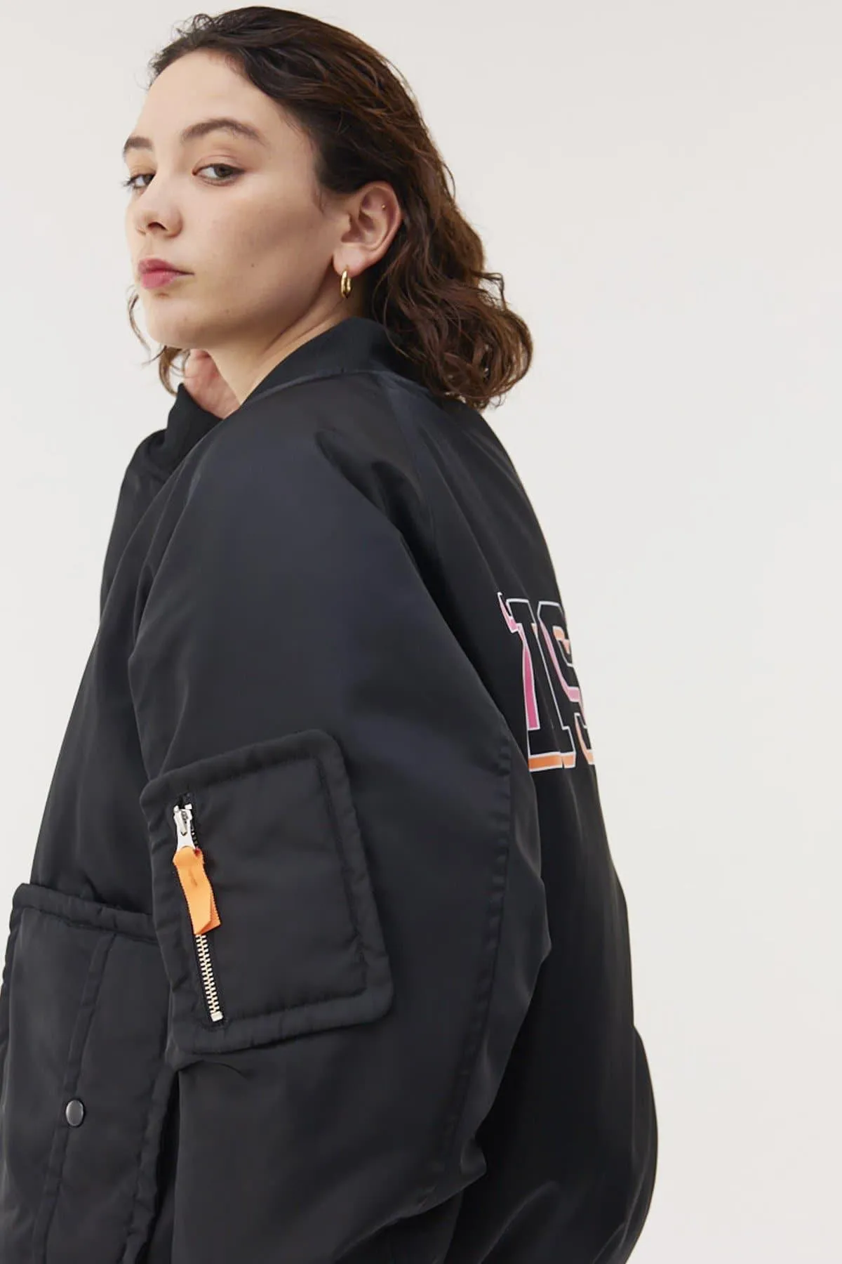 Back Logo Bomber Jacket