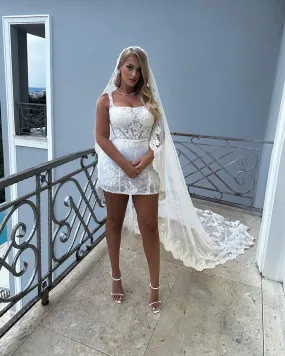 Balqees Luxury White Wedding Dress