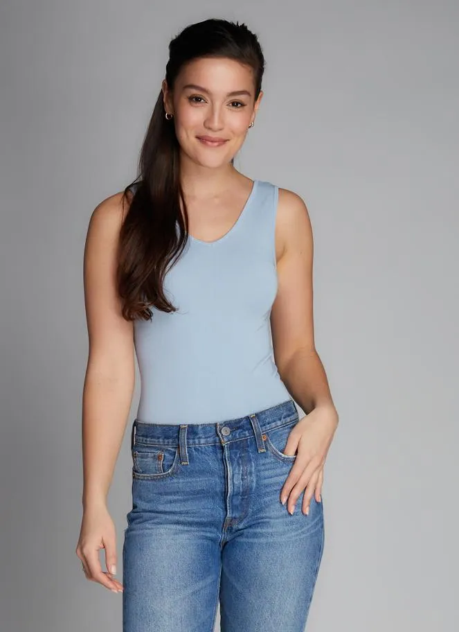 Bamboo Cotton Scoop Tank