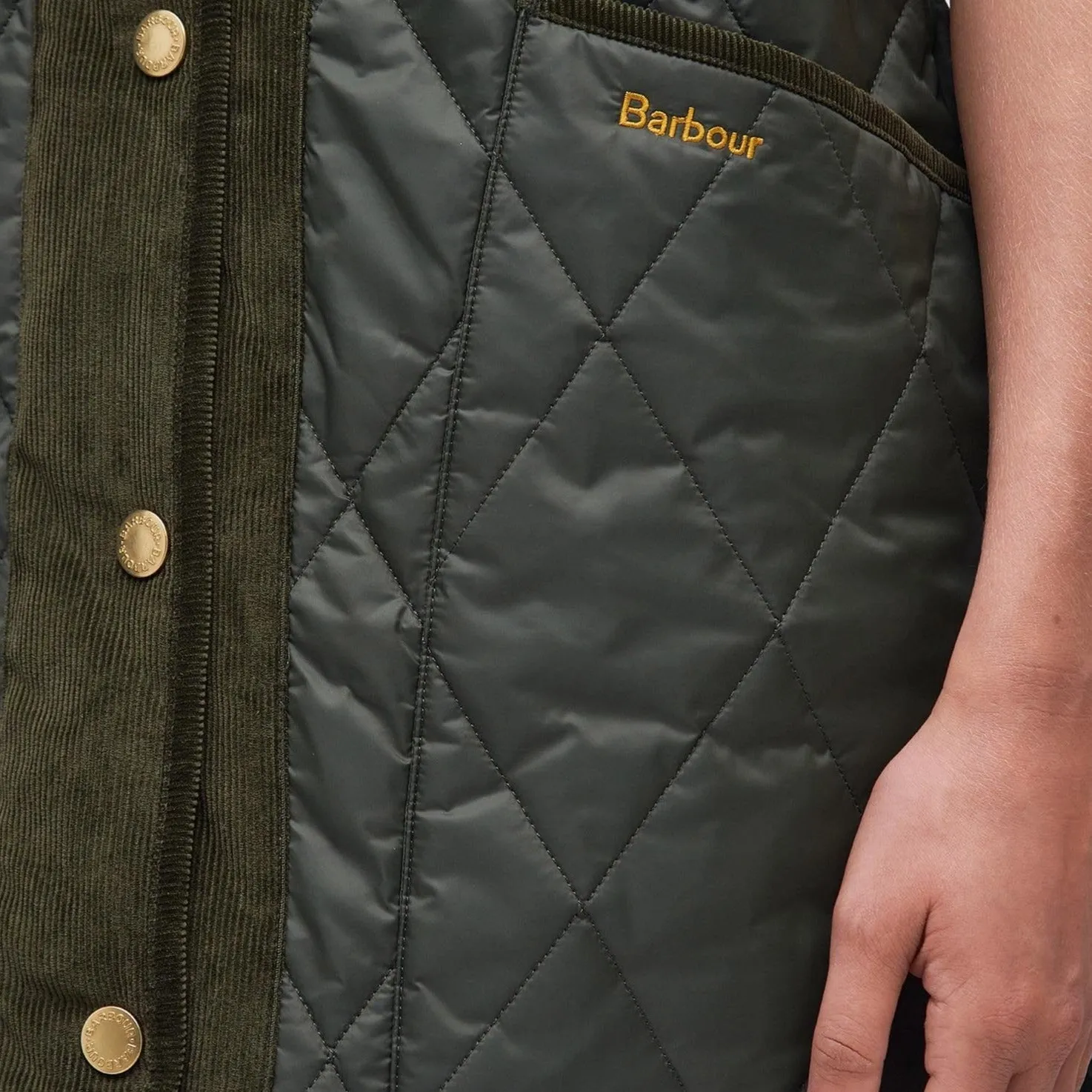Barbour Highcliffe Quilted Jacket in Sage