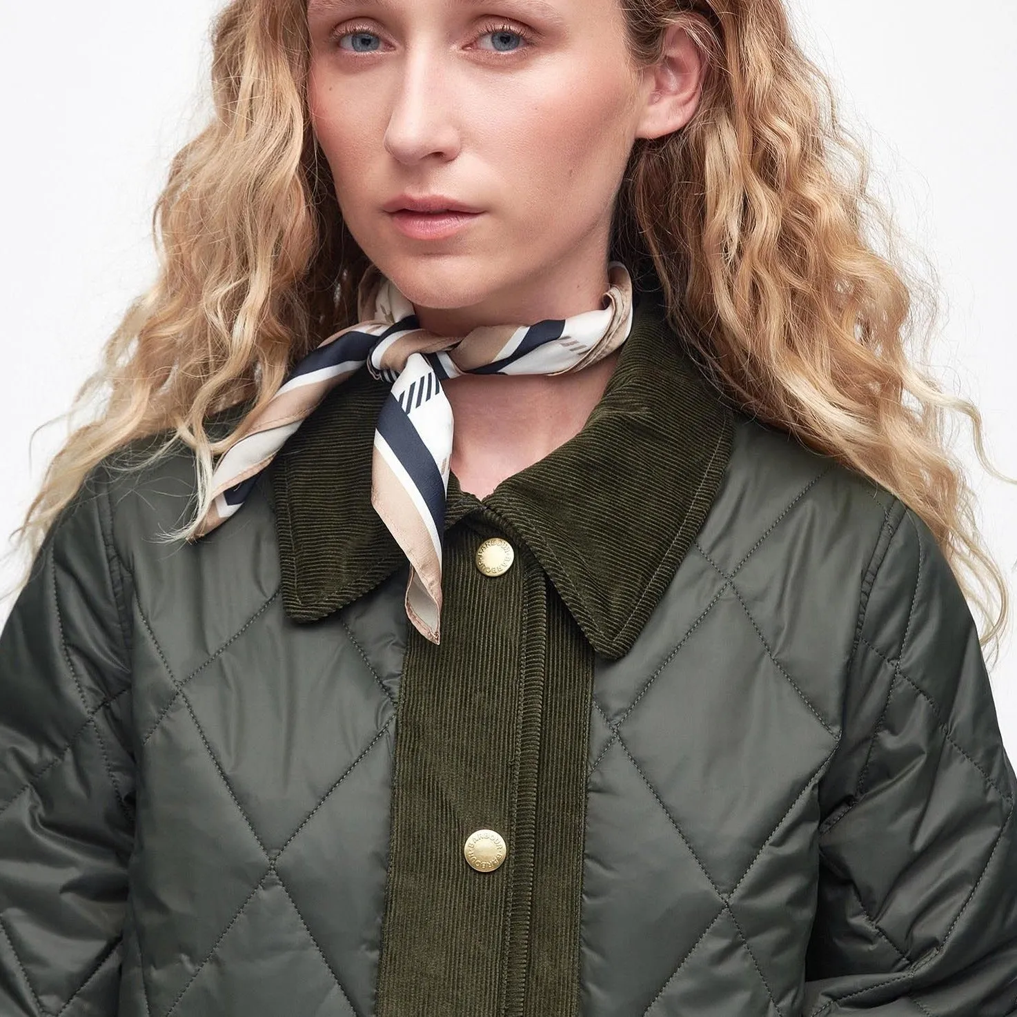 Barbour Highcliffe Quilted Jacket in Sage