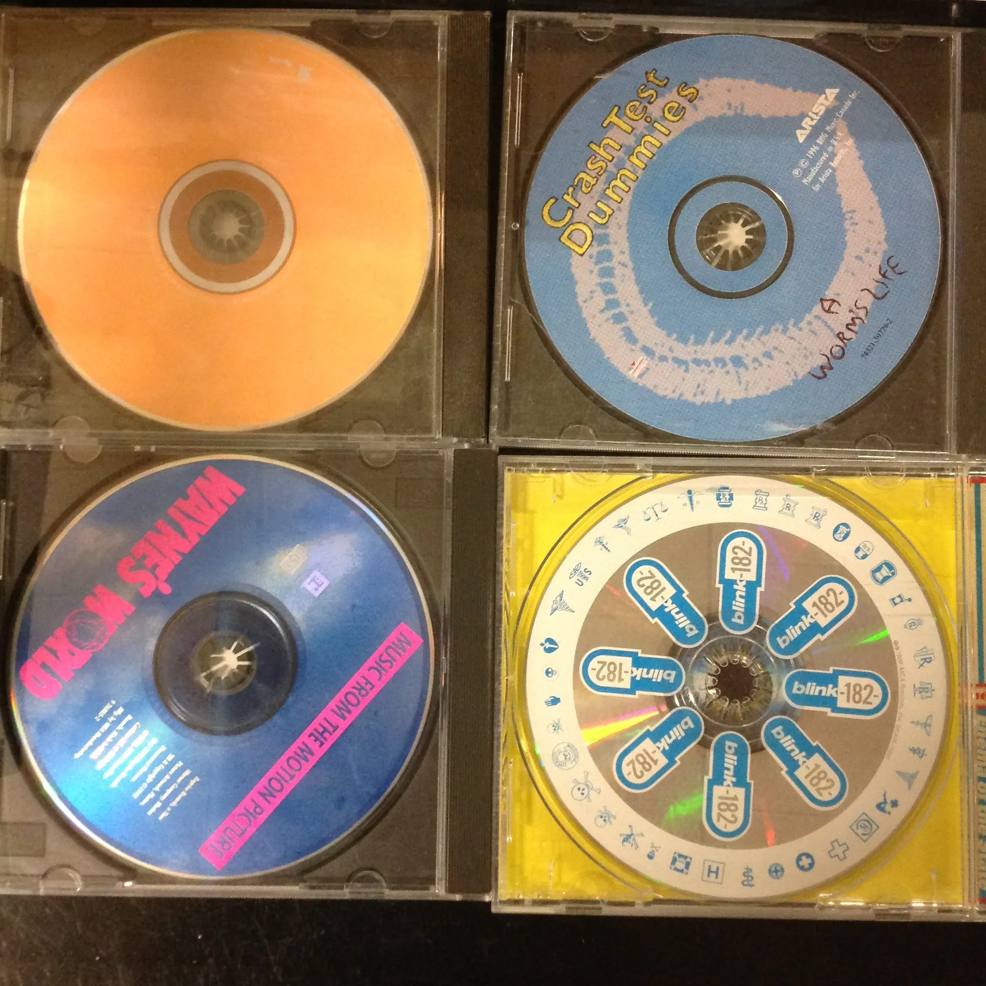 Bargain set Bundle CD's #1 - "Wayne's World" Soundtrack / Bloodhound Gang / Crash Test Dummies / Blink-182