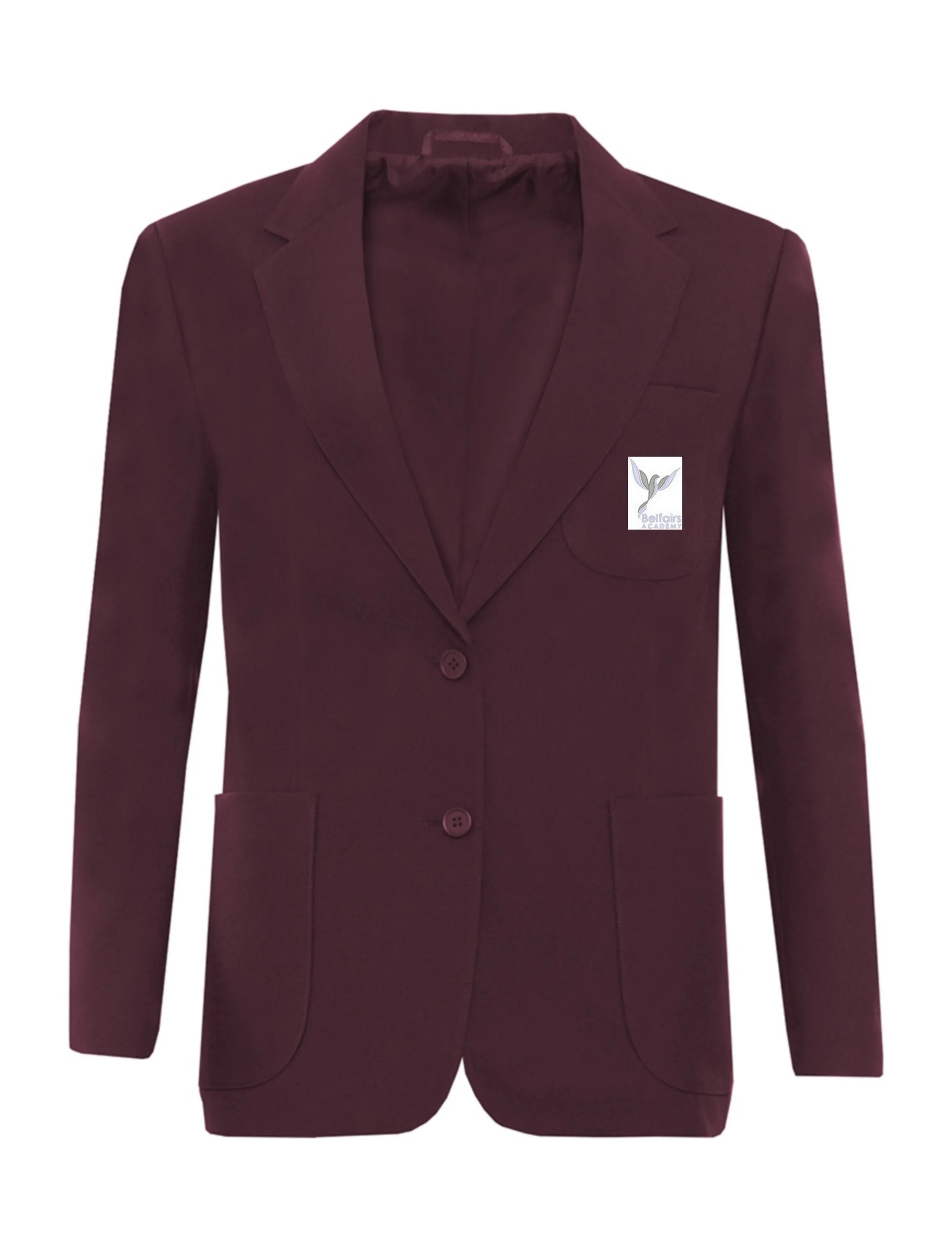 Belfairs Academy Girls  Maroon Blazer with School Logo