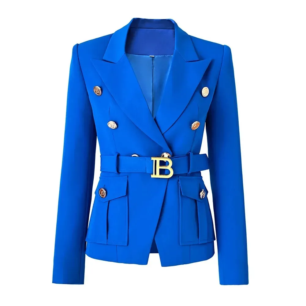 Belted B Blazer