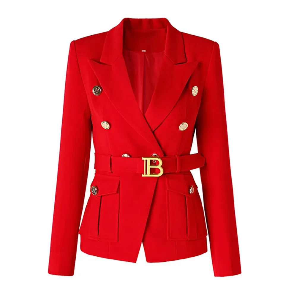 Belted B Blazer