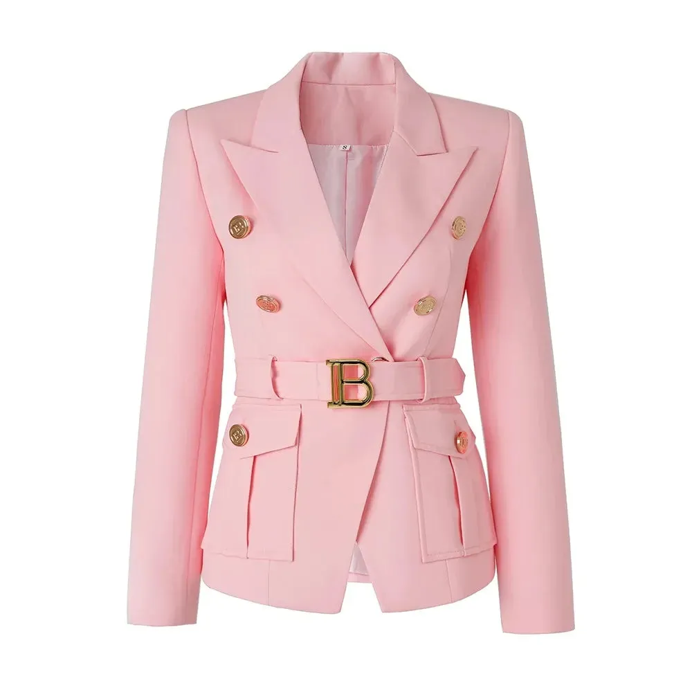Belted B Blazer