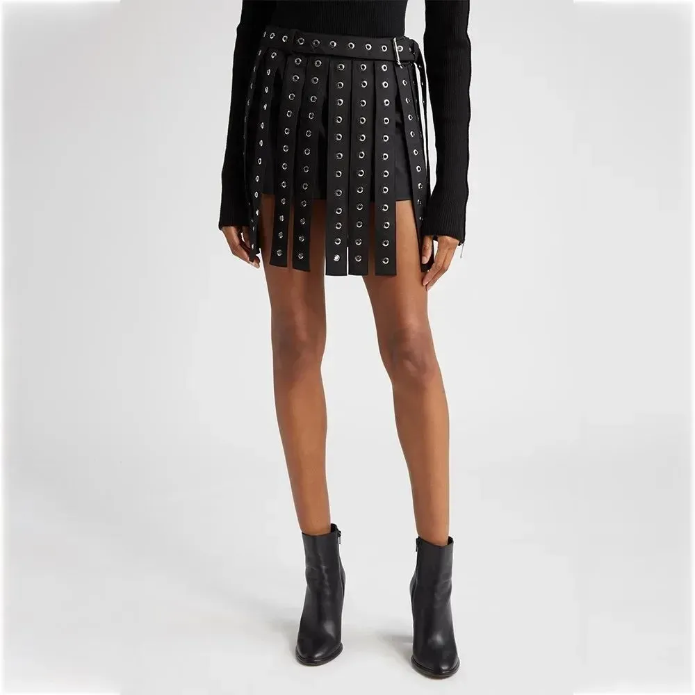 Black STRAPPY Belted Blazer