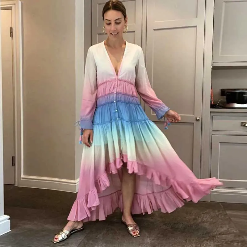 Boho Beachwear - Happy Rainbow Chic