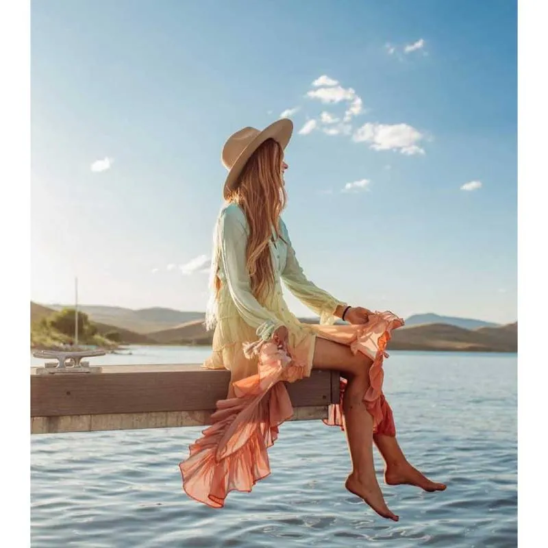 Boho Beachwear - Happy Rainbow Chic