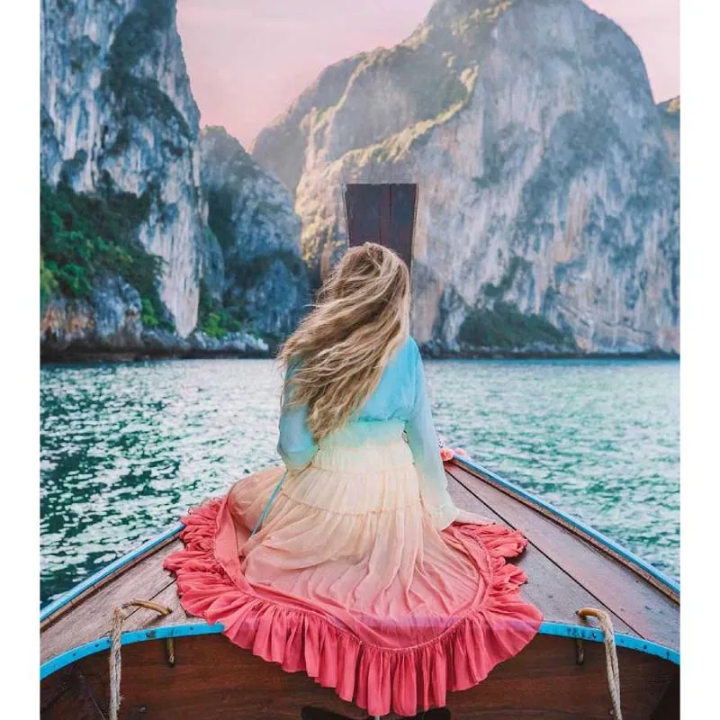 Boho Beachwear - Happy Rainbow Chic