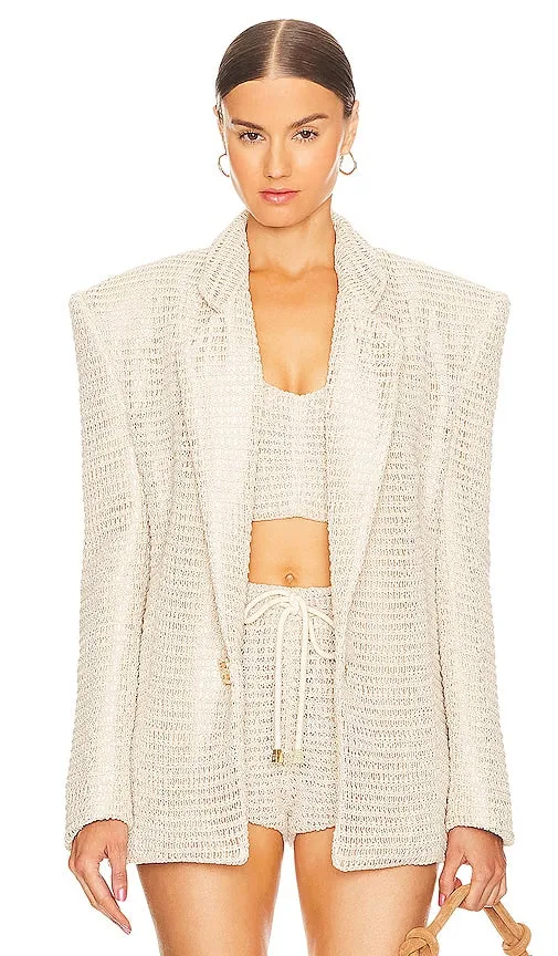 Bronx and Banco Desert Blazer in Cream