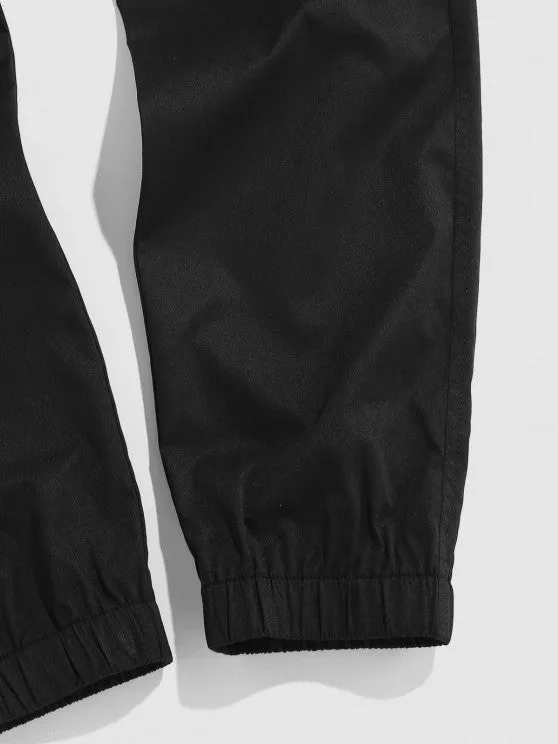 Casual Shirt And Solid Color Cargo Pant