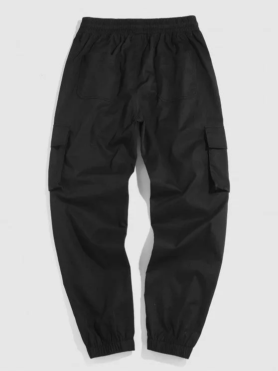 Casual Shirt And Solid Color Cargo Pant