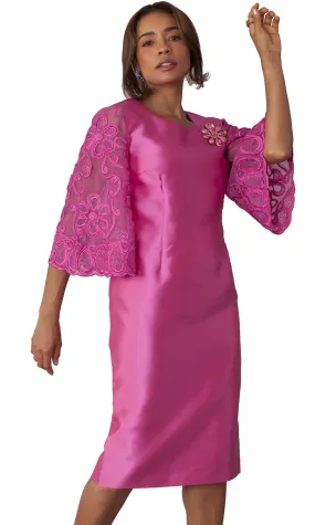 Chancele Church Dress 9721-Fuchsia