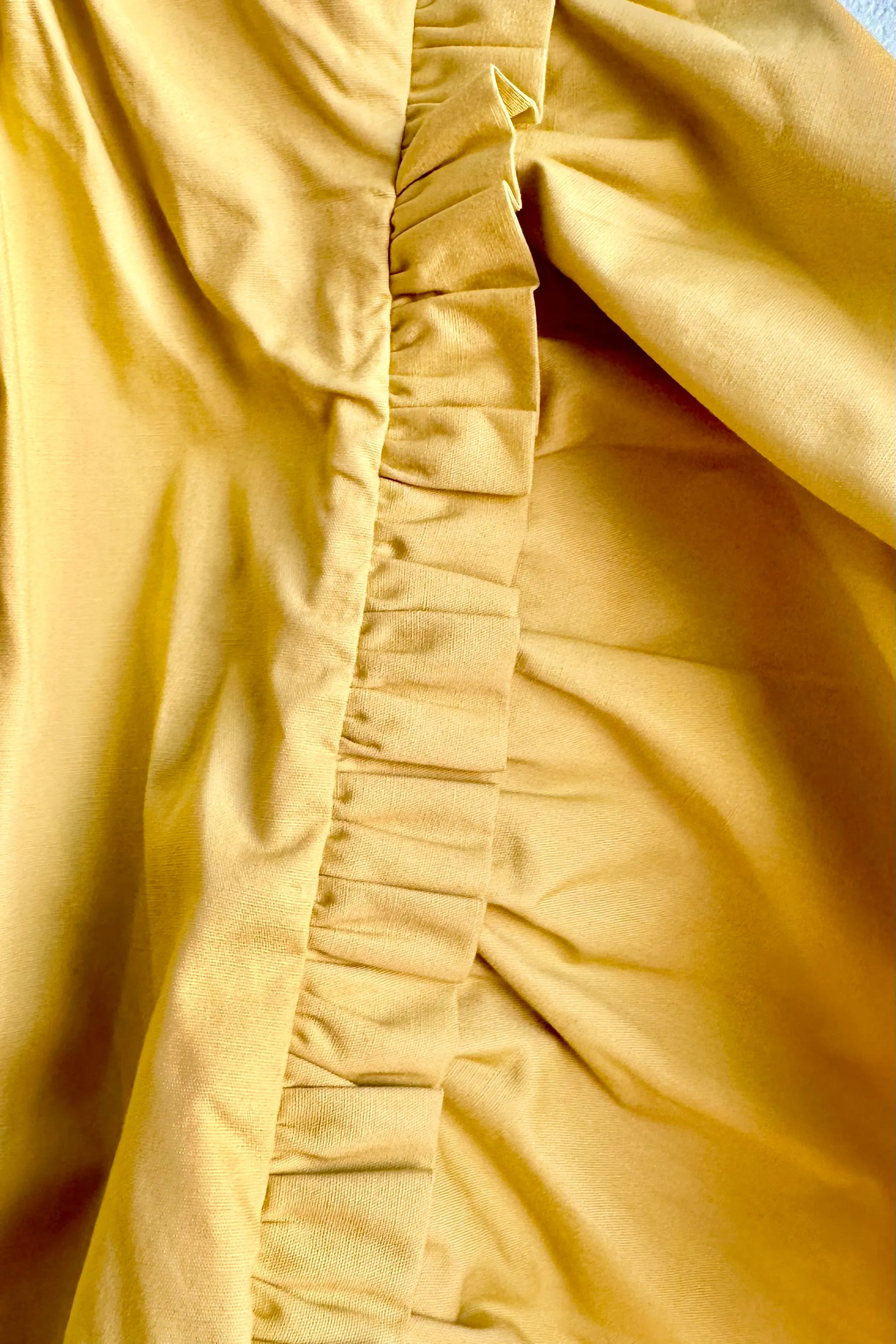 Chartreuse Ruffle Short Sleeve Top