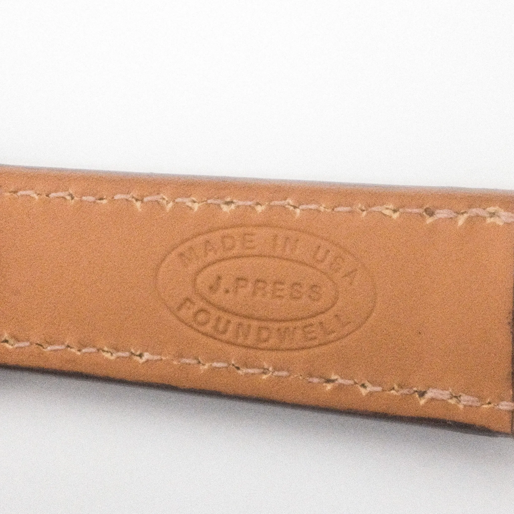 Cognac Textured Calfskin Watch Strap