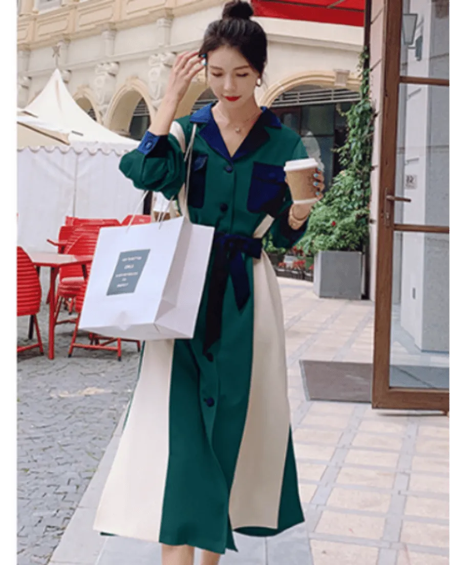 Color Blocking Dress