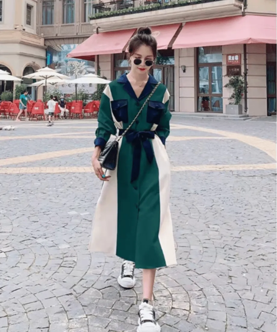 Color Blocking Dress