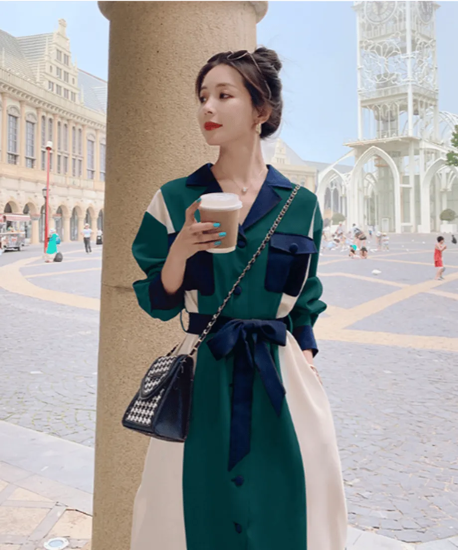 Color Blocking Dress