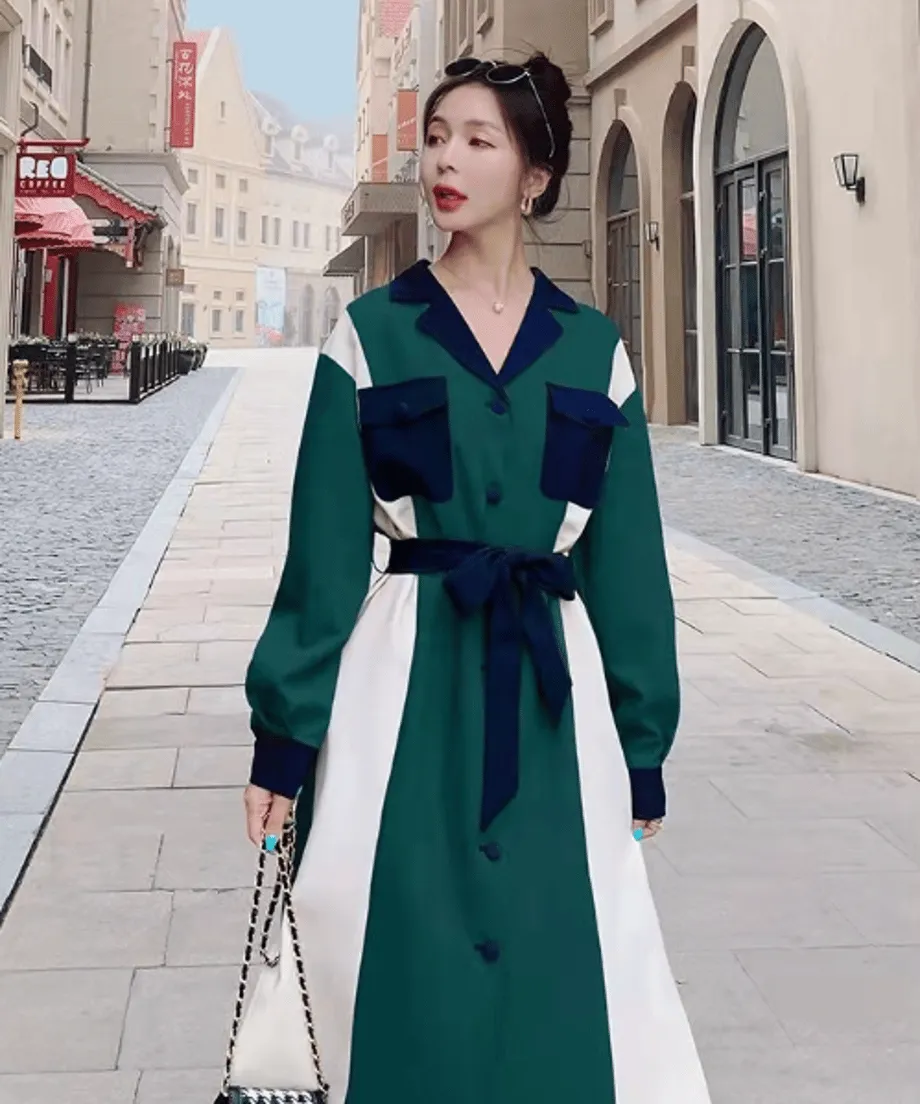 Color Blocking Dress