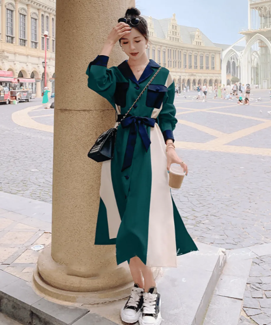 Color Blocking Dress
