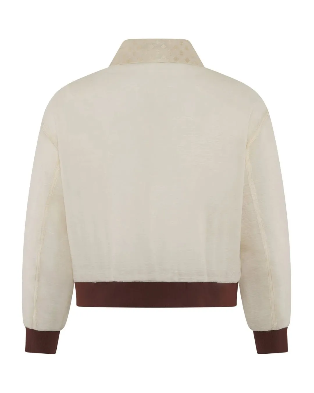 Crispiñano Barong Jacket (Cropped Length) in Piña Shifu & Sinuksok, natural