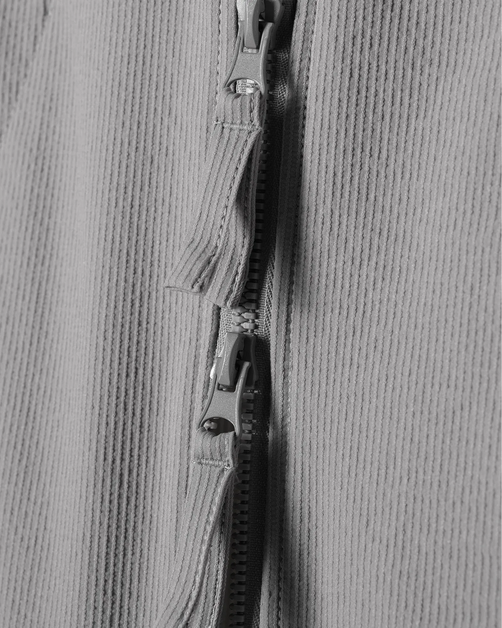 Cropped Collared Zipper Jacket