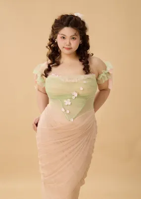 Curve & Plus Écoute Les Fleurs Tomber Dress