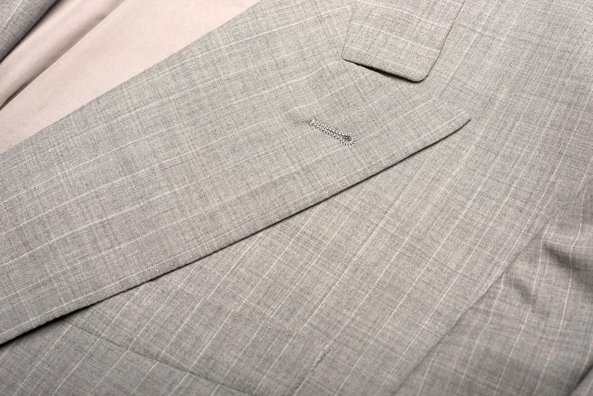 D'AVENZA Roma Gray Wool Super 120's DB Blazer Jacket EU 50 NEW US 40