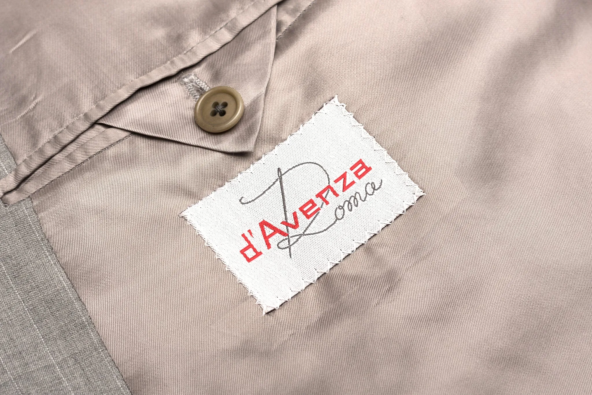 D'AVENZA Roma Gray Wool Super 120's DB Blazer Jacket EU 50 NEW US 40