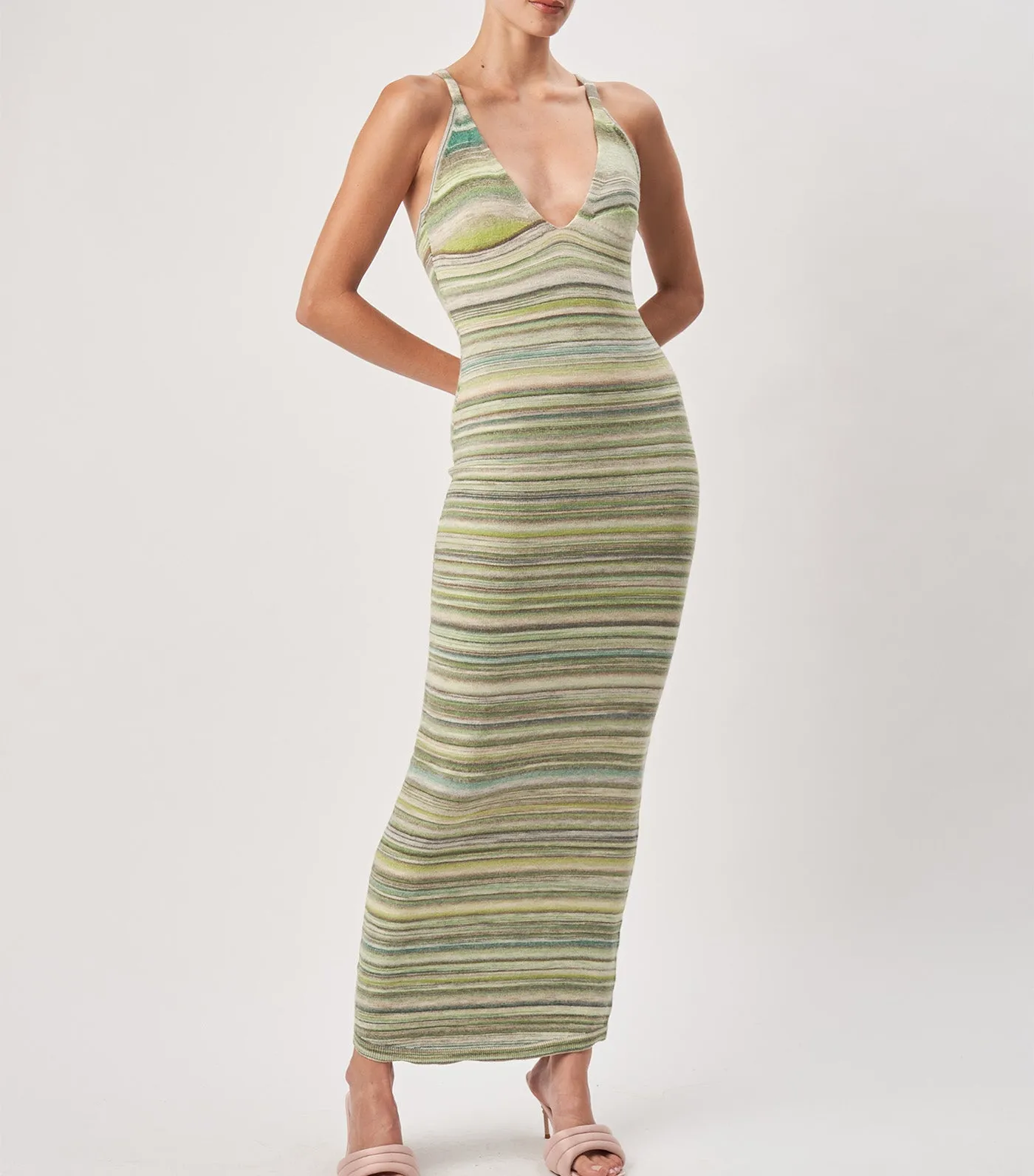 Daylann Knit Dress Sage Multi
