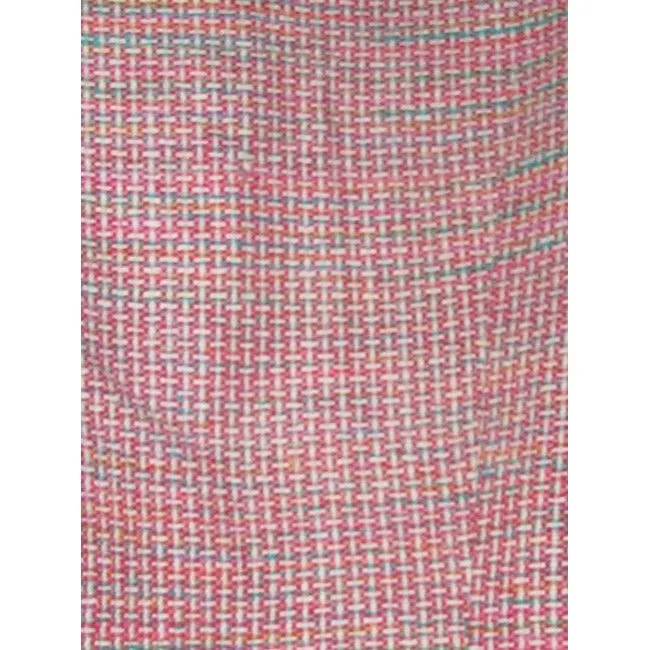 Dior Pink Turquoise Red And White Tweed Vintage Blazer
