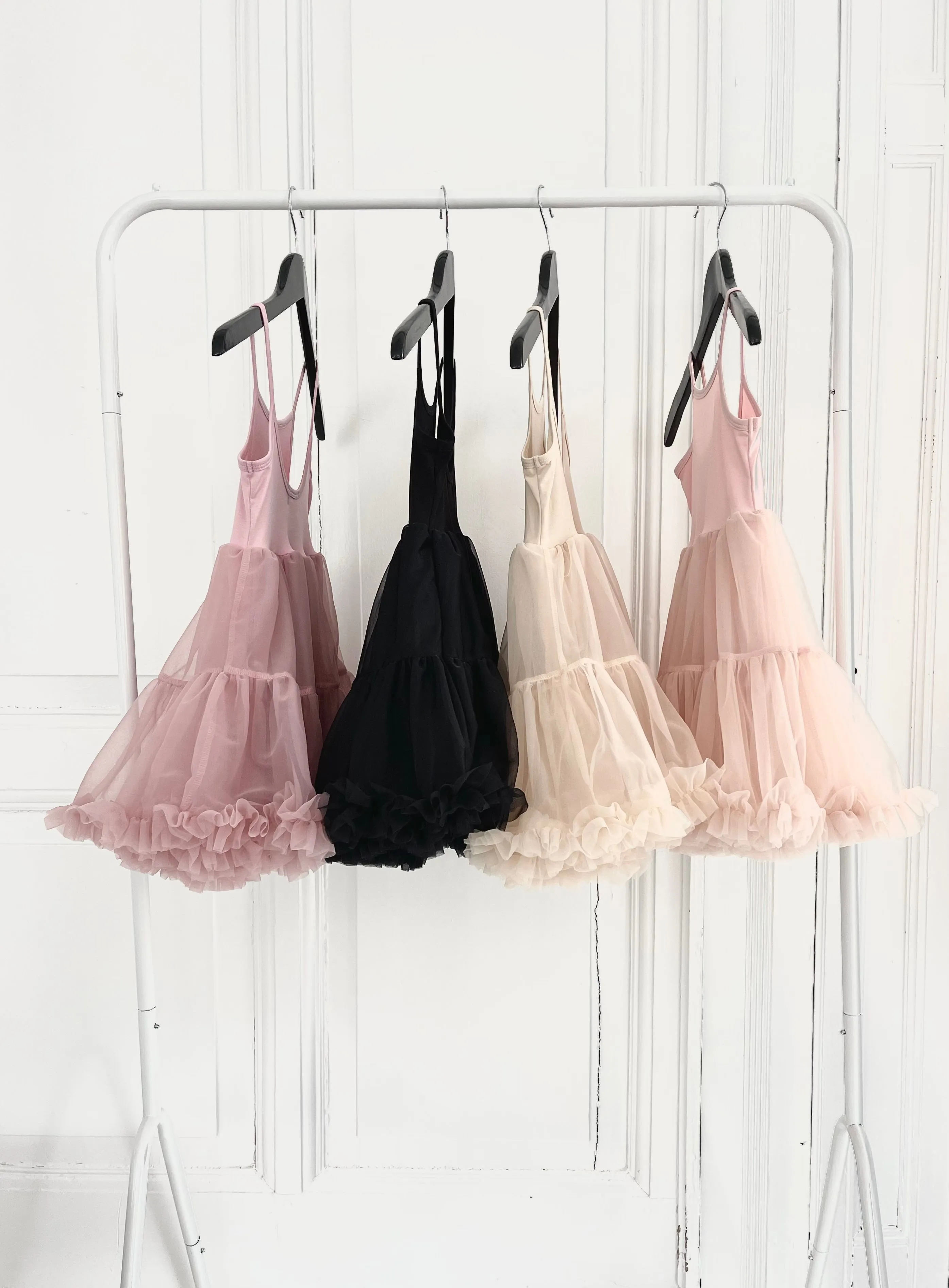 DOLLY PETTI SPAGHETTI PETTISKIRT TUTU DRESS cream