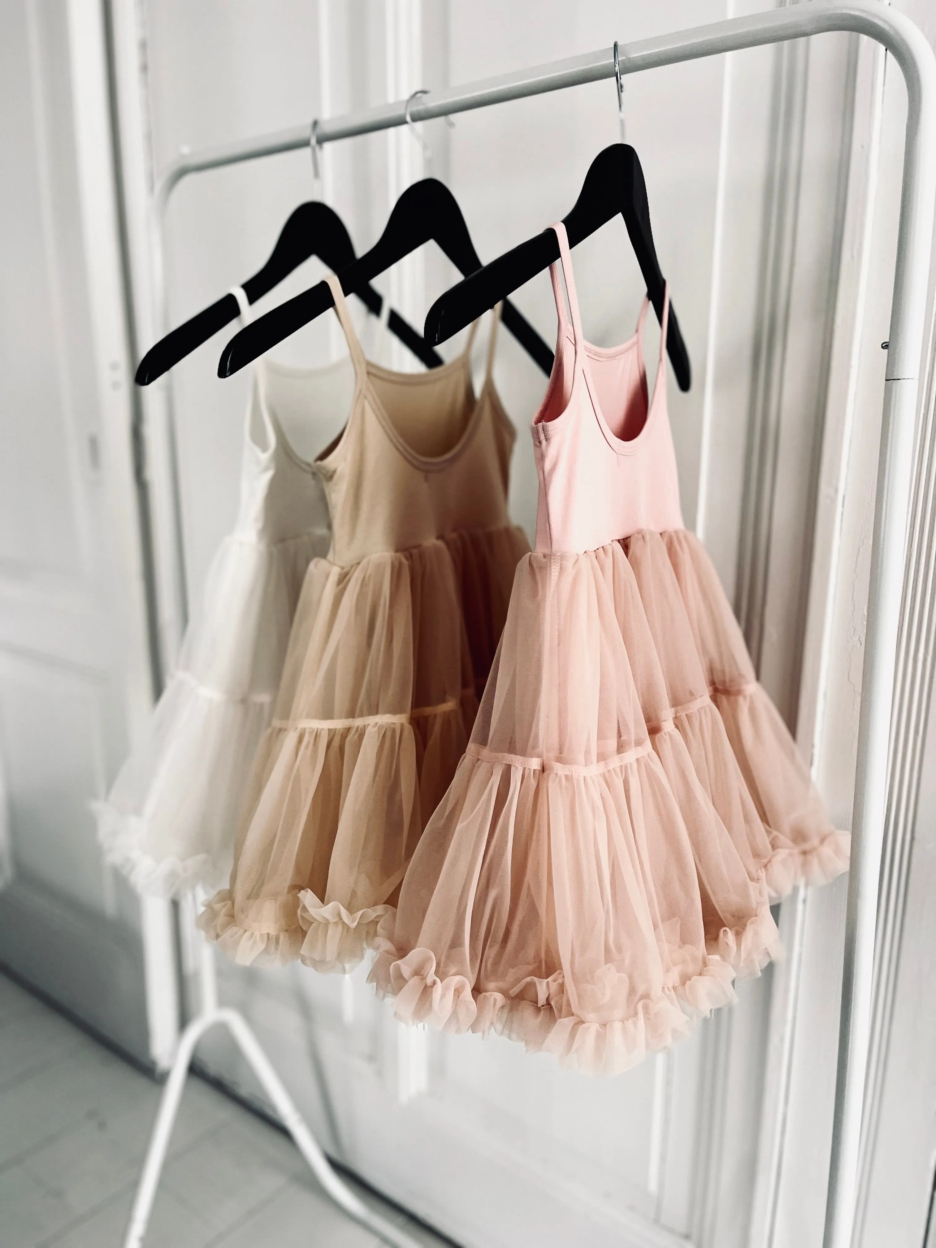DOLLY PETTI SPAGHETTI PETTISKIRT TUTU DRESS cream