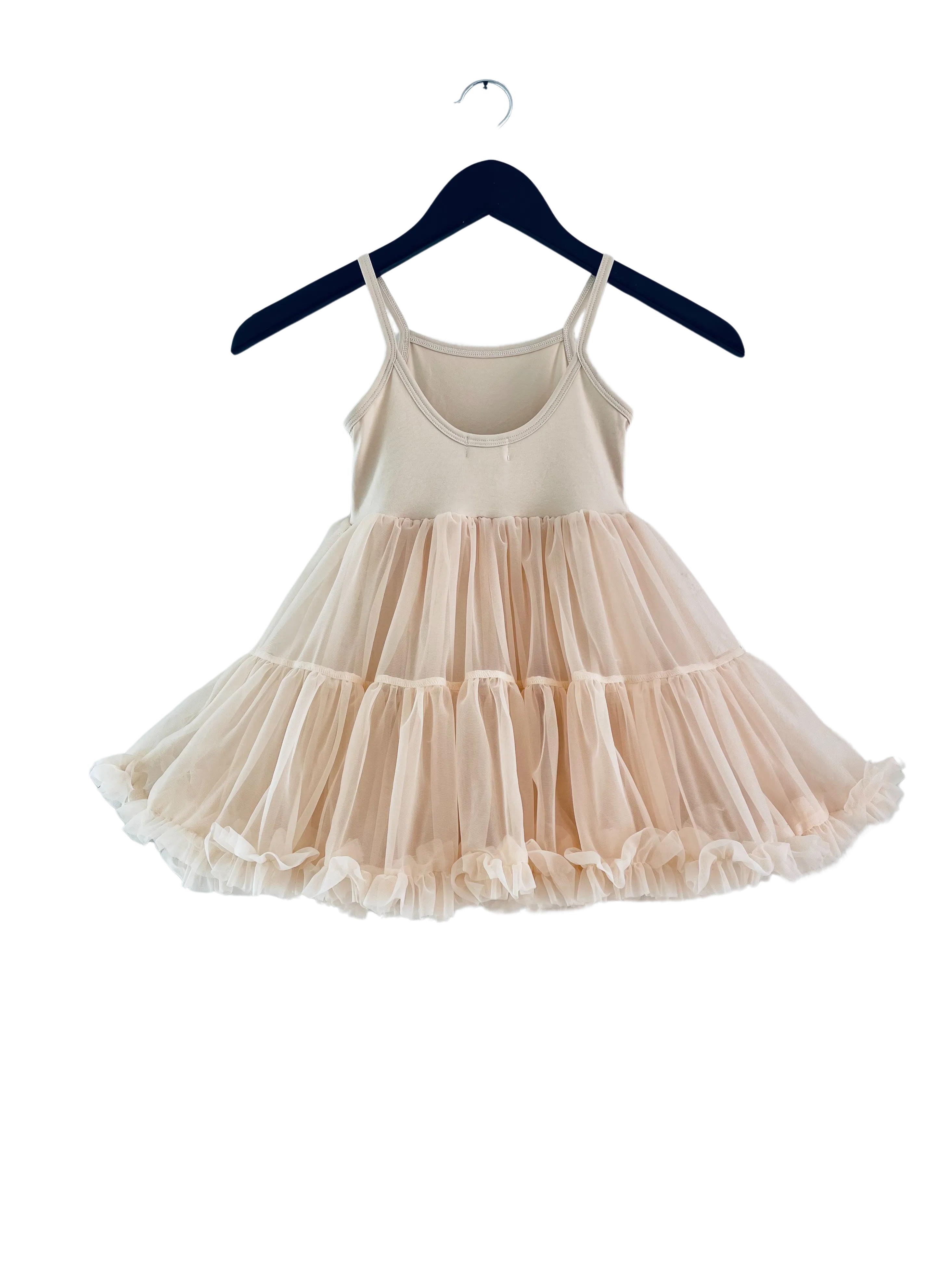 DOLLY PETTI SPAGHETTI PETTISKIRT TUTU DRESS cream