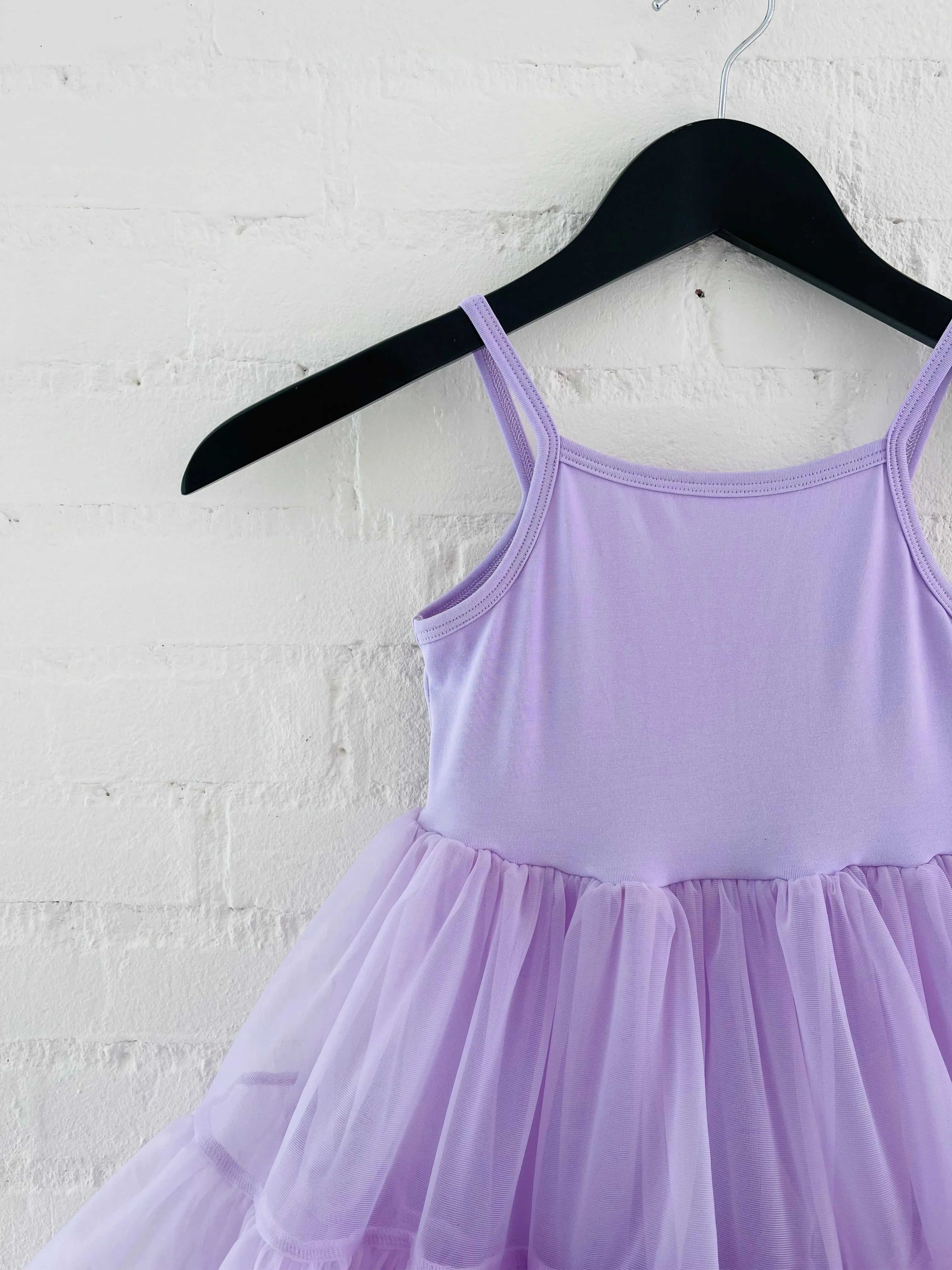 DOLLY PETTI SPAGHETTI PETTISKIRT TUTU DRESS lavender