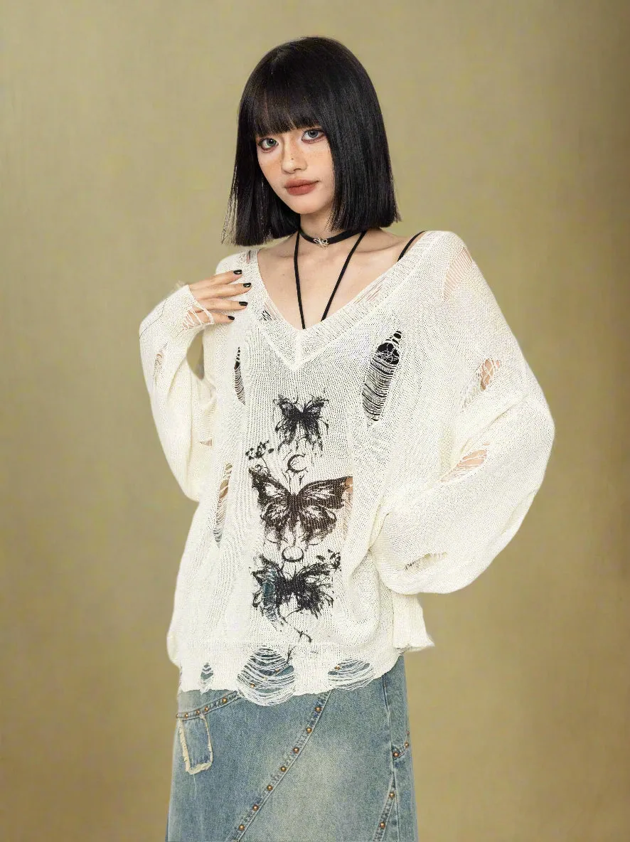 Fallen Butterfly Sweater